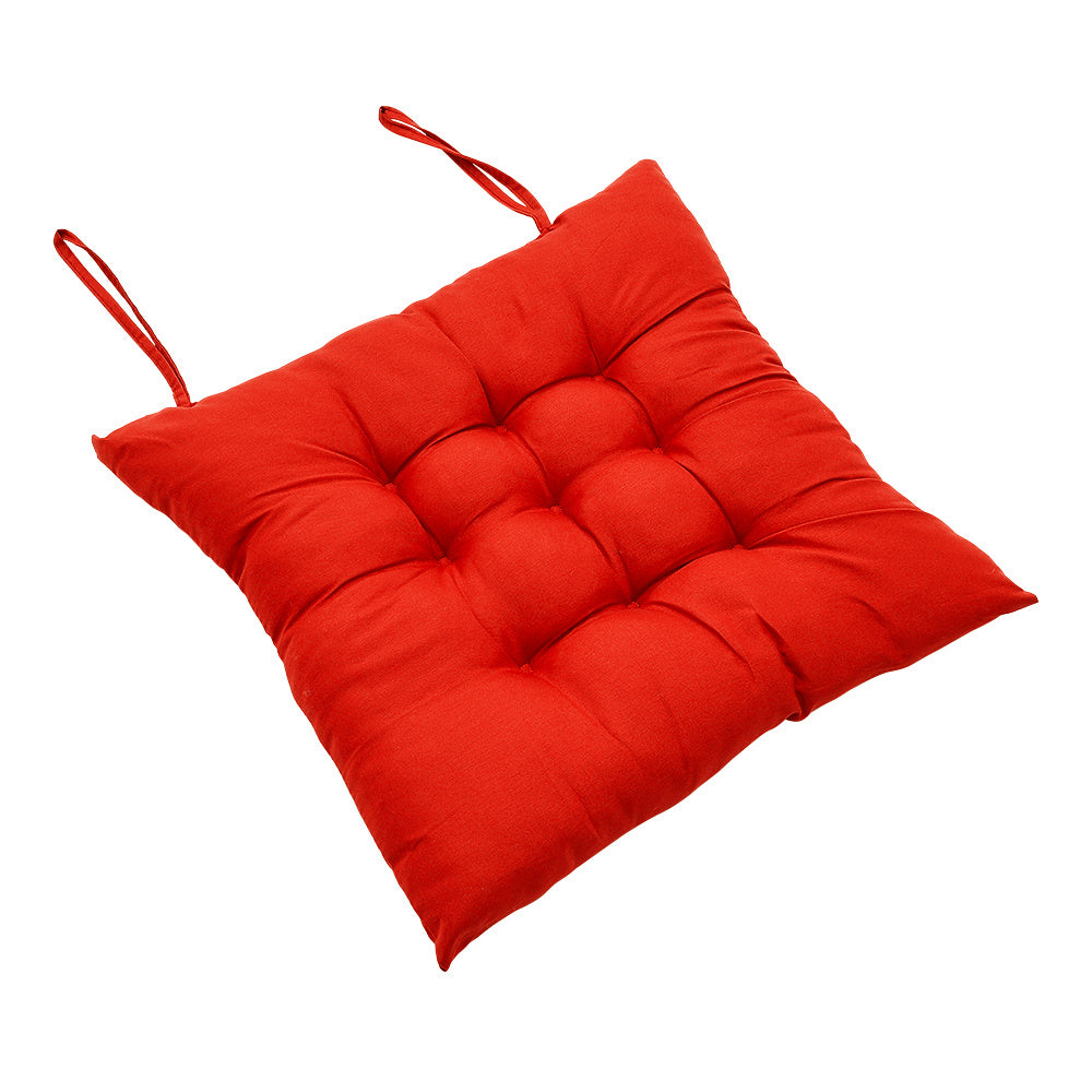 4pcs Solid Coloured Chair Cushions - Machine Washable and Durable, with A Knitted Design for Comfort and Support, Suitable for Garden, Dining and Office Chairs 40*40*5 Cm, Multi-colour Choice