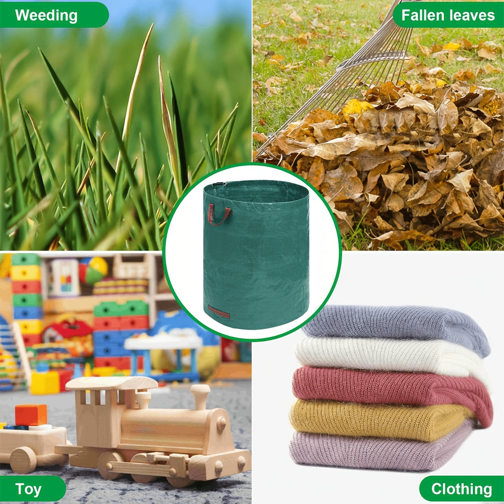 Professional 3pcs Garden Garbage Bags, Vertical Reusable Leaf And Grass Debris Bags, Garden Garbage Bags, Lawn Bags, Heavy-Duty Garden Bags, Compost Bags, Trash Cans, Outdoor Containers, for Loading Fallen Leaves And Garbage.Garbage
