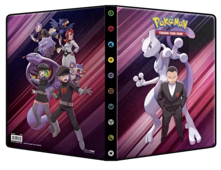 Pokémon KP10: Eternal Rivals – 9-Pocket Portfolio | Space for 126–252 Cards | Official Album in Crimson & Purple Design