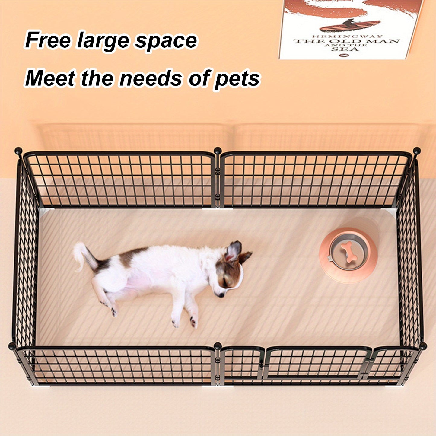 Portable Foldable Dog Gates Dog, Fence and Medium- Sized Dog Household Fence - Multi- Functional Isolation for Pet Puppy Safety