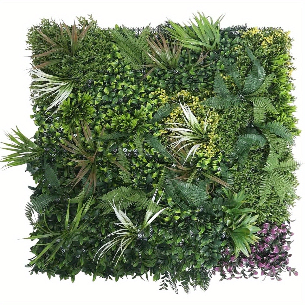 Trintion Artificial Hedge Plant Panels 100 x 100cm Grass Plant Wall Panels Green Privacy Living Wall Fence Screening Home Garden Spring Leaf Backdrop for Indoor or Outdoor UV Stable Home Decoration
