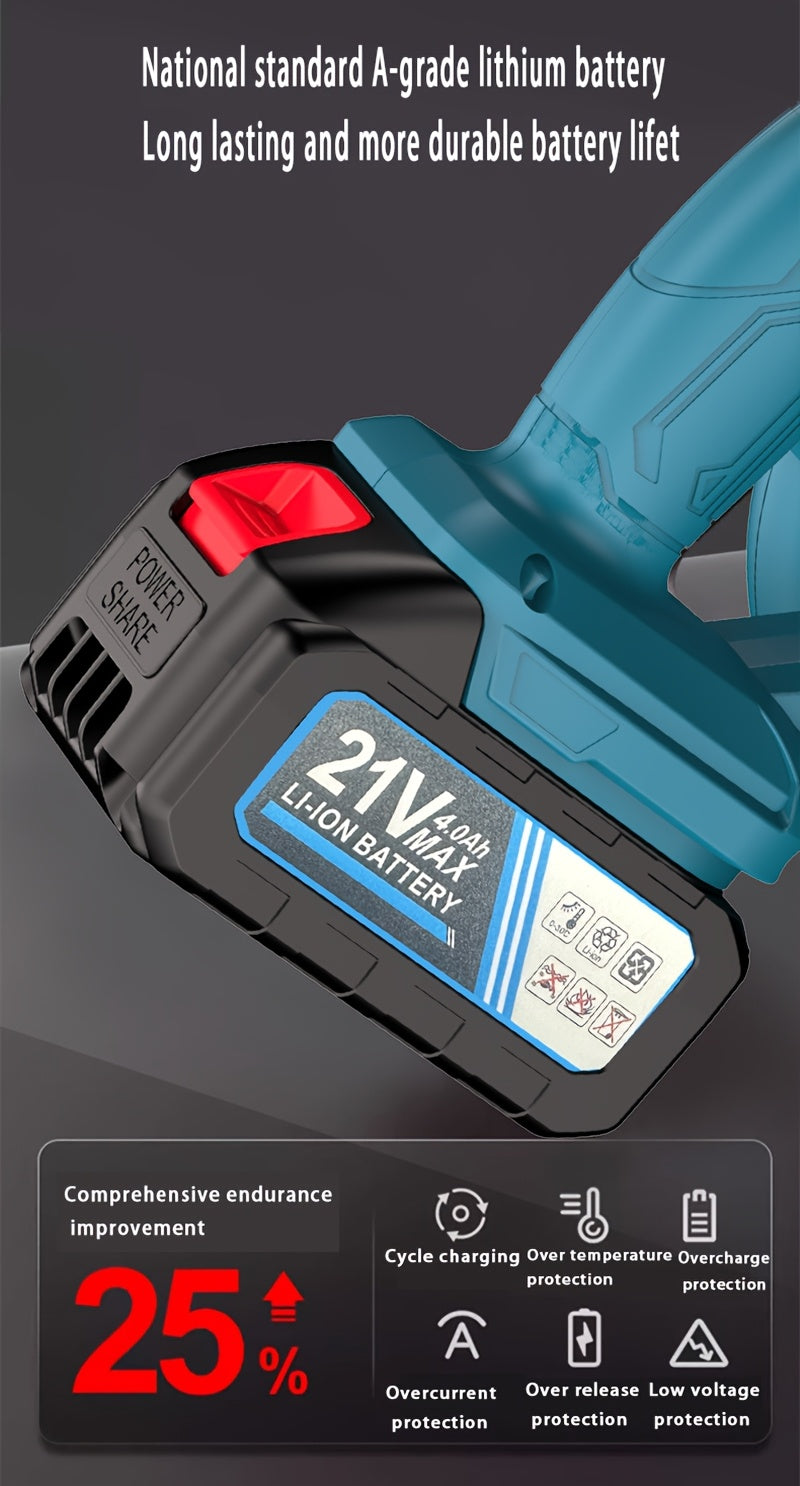 2025 Portable Wireless Leaf Hair Dryer, Hair Dryer, Equipped with Battery And Charger, Battery Powered, Compact Handheld Vacuum Cleaner, Efficient And Easy, Powerful Helper for Maintaining Lawns And Removing Fallen Leaves in The Courtyard