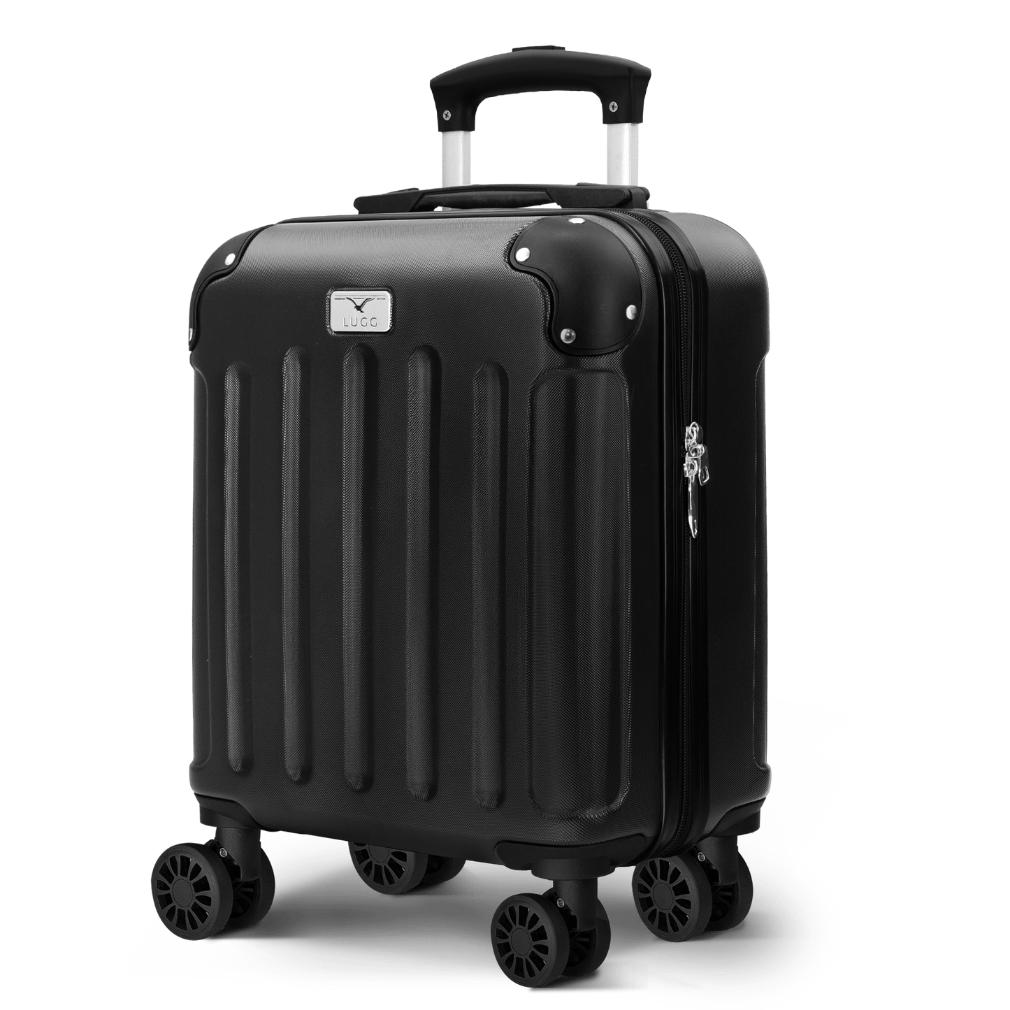 LUGG Skywander 15 Inch (45x34x20cm) Lightweight Underseat Cabin Bag EasyJet Approved Carry-On Suitcase, Durable ABS Hard Shell, Smooth Double Spinner Wheels, Water Resistant & Compact Travel Luggage (45x34x20cm)