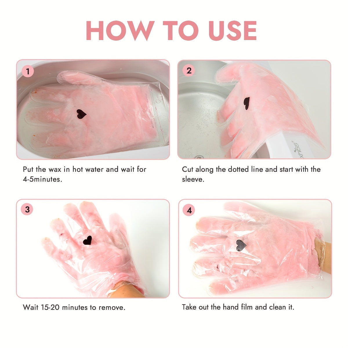 WAXKISS Paraffin Beauty Wax Set for Hand And Foot Masks, Perfect for Home Care with a New Formula That Provides Long-Lasting Warmth. Enjoy a Smooth And Gentle Experience with Precise Care for Your Hands And Feet