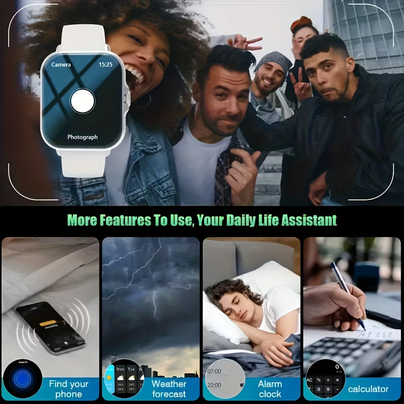 Smartwatch, Women's Watch with a 1.84-inch Touch Screen, Classic Strap, Featuring Call Alerts/message Alerts/alarm Reminders/multiple Sports Modes and Many More Functions, Perfect as a Christmas/New Year/Birthday Watch Gift