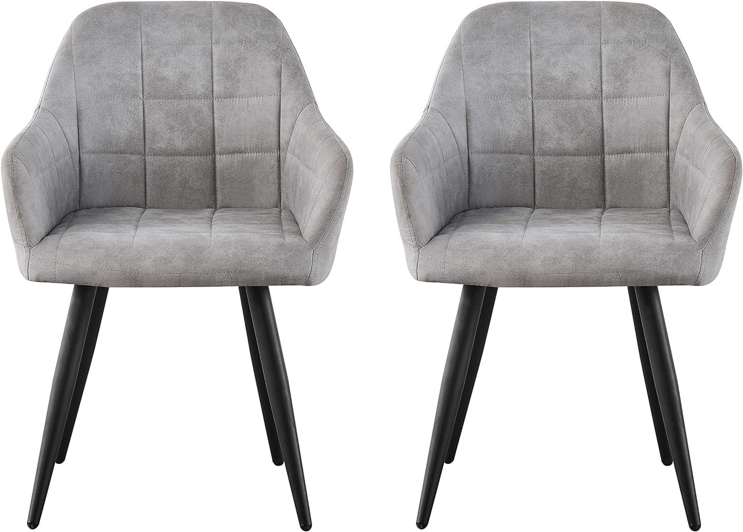 mcc direct 2x Faux Matte Suede Leather Dining Chairs Accent Chairs home & restaurants Adrian