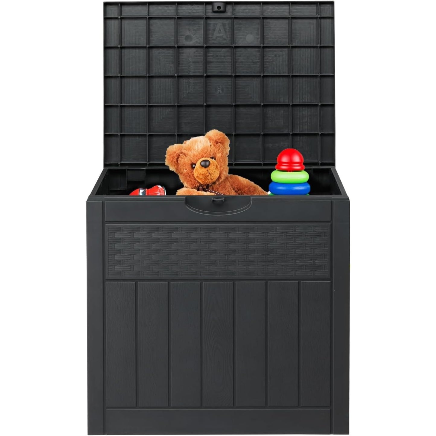 Garden Storage Box 126L, Waterproof Parcel Box Outdoor with Lid, Plastic Storage for Deliveries, Patio Cushions, Garden Tools
