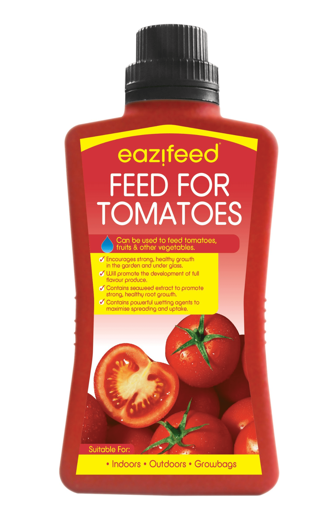 3x Eazifeed Multipurpose Tomato Plant Feed 500ml Liquid Plant Food for Tomatoes Fruits Vegetables Indoor Outdoor Garden Grow Bags