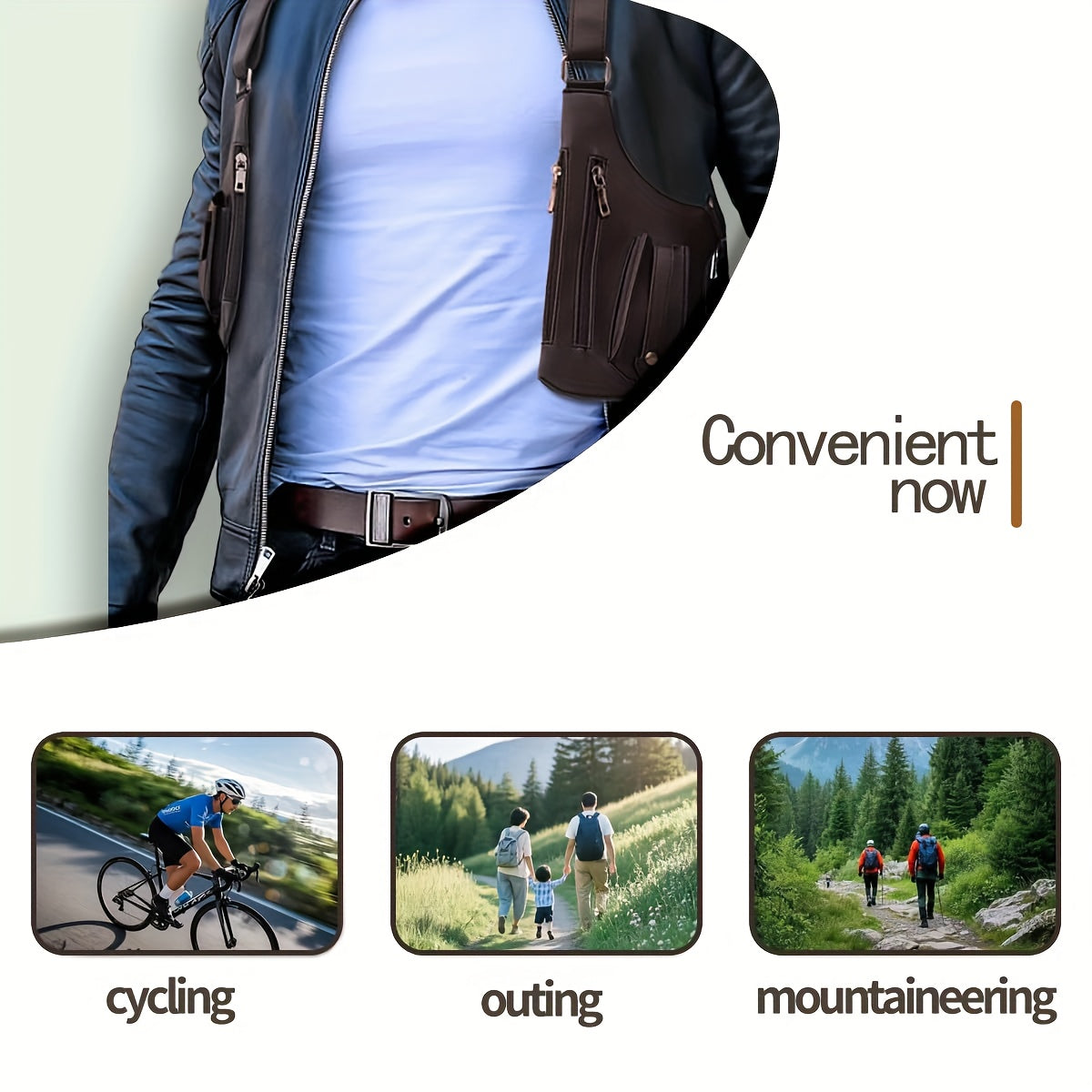 Multi Functional Lightweight Outdoor Vest Bag with Adjustable Shoulder Straps