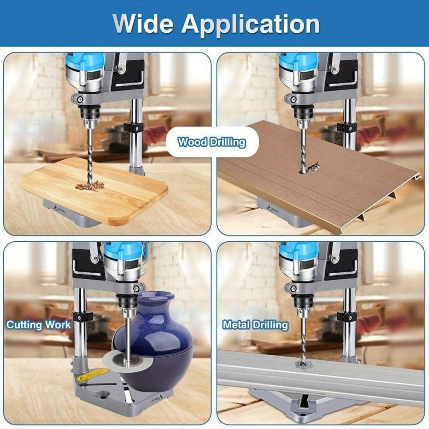 Multifunctional Electric Drill Holder with Clamp for Drilling Press Bench Bench with Base 38 And 43 Mm