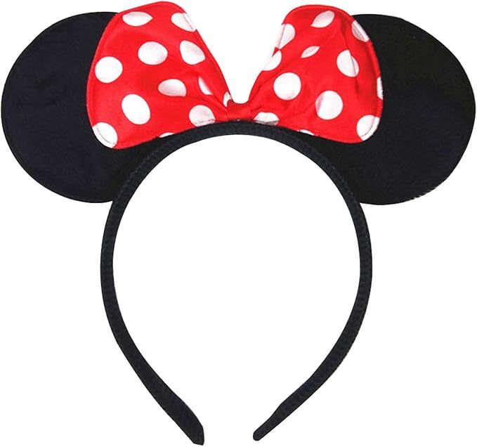 12 Pcs Mouse Ears Cartoon Headband for Birthday Halloween, Party Accessories, High Quality Material Headbands for Adults/Children Fancy Dress Costume Outfit Head Band Accessory Ears Headband