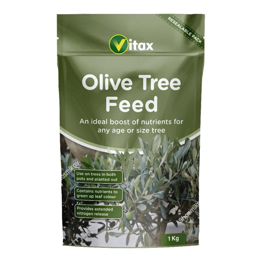 Olive Tree Feed 900g by Vitax – Organic-Based Specialist Fertiliser with Magnesium & Slow-Release Nitrogen for Dense Foliage & Strong Growth | Pots & Garden Olive Trees UK