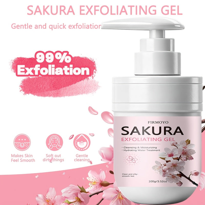 Sakura Exfoliating Cleansing Gel A Gentle, Hypoallergenic Formula That Deeply Cleanses Without Leaving Skin Greasy Or Clogging Pores. Suitable for All Skin Tones, This Exfoliating Gel Is Designed for Daily Skincare Use by Both Men And Women
