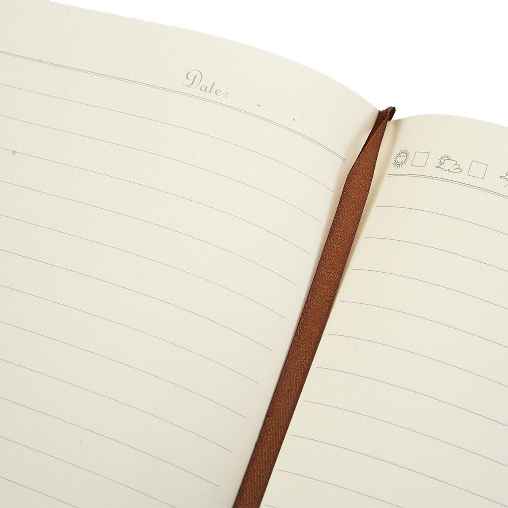 A4 Magnetic Snap Notebook - 400 Page Thick Lined Notepad, Soft Leather Cover - Durable Business & Office Diary for Work Meetings & Professional Recording