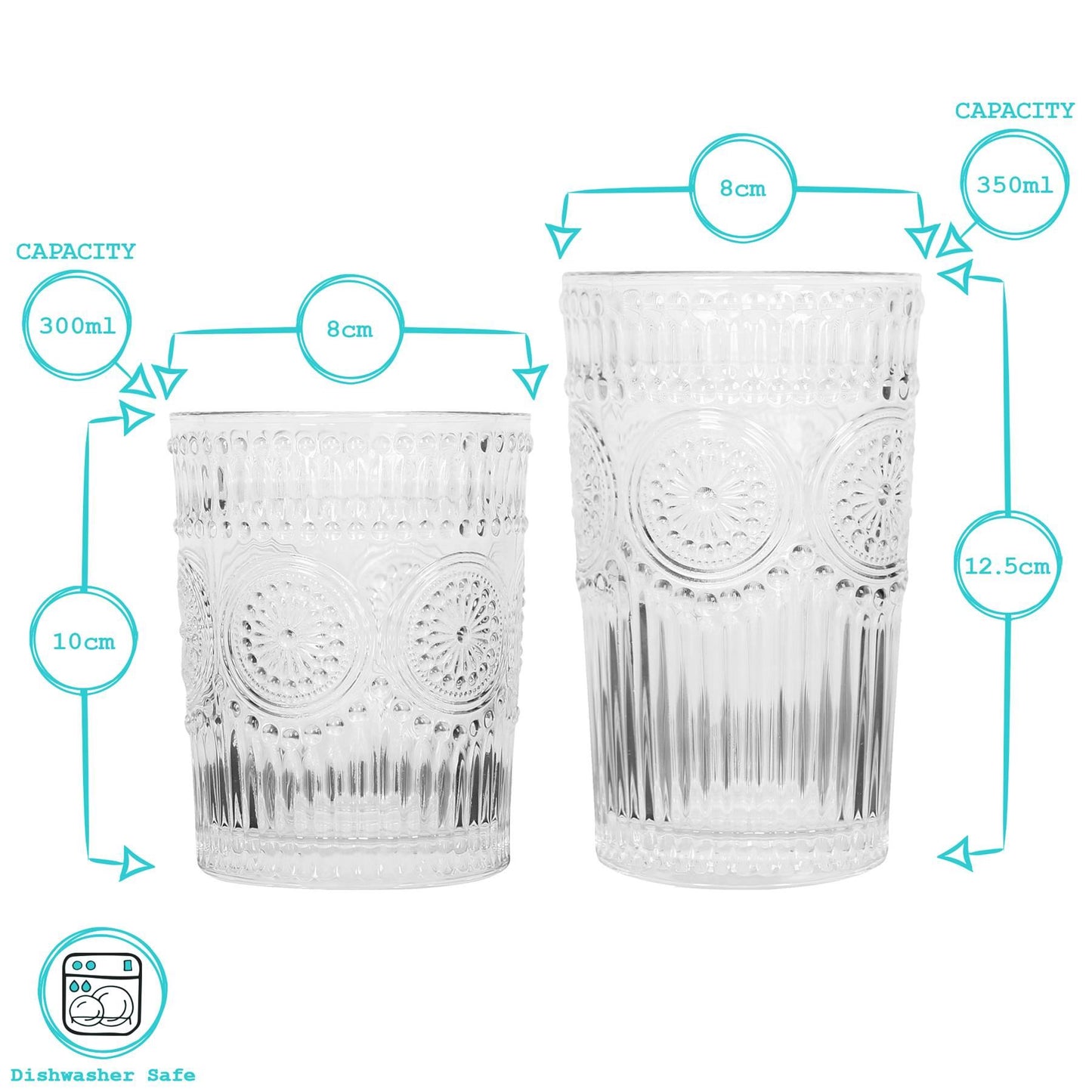Argon Tableware 12pc Amore Glass Tumbler Set