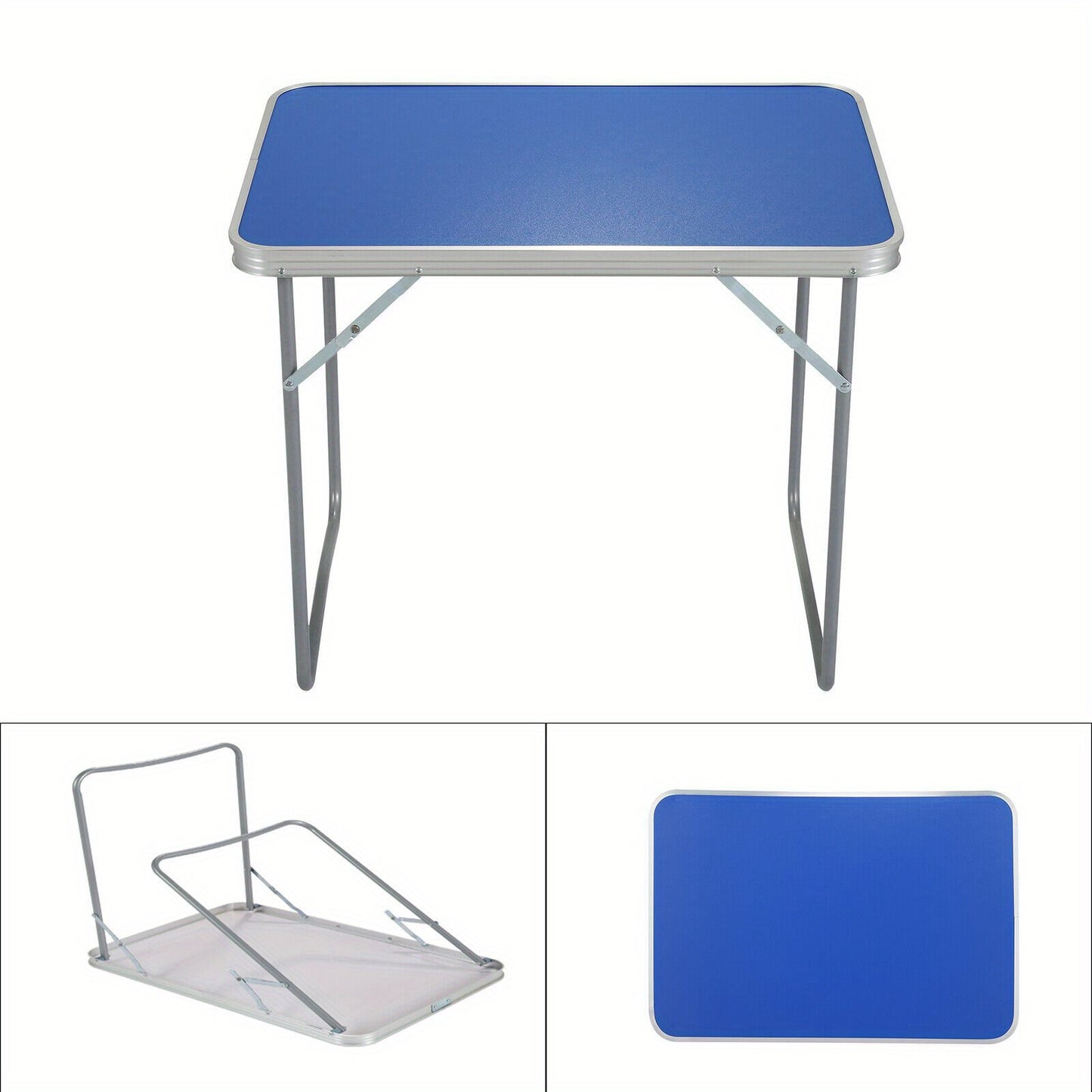Camping Table Folding Picnic Table Adjustable Height Multipurpose Party Dining small camping Table Lightweight with Carry Handle for Catering Buffet and Garden