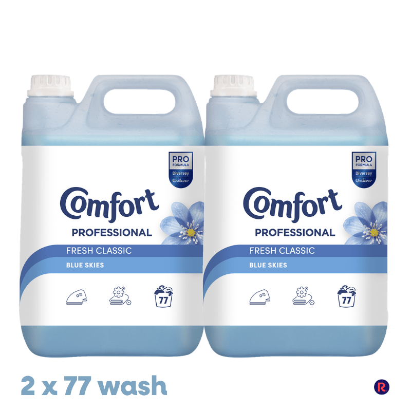 Comfort Pro Formula Fresh Classic Fabric Conditioner Blue Skies Fragrance 77 Washes - 2 Pack (2 x 4.8L) Blue