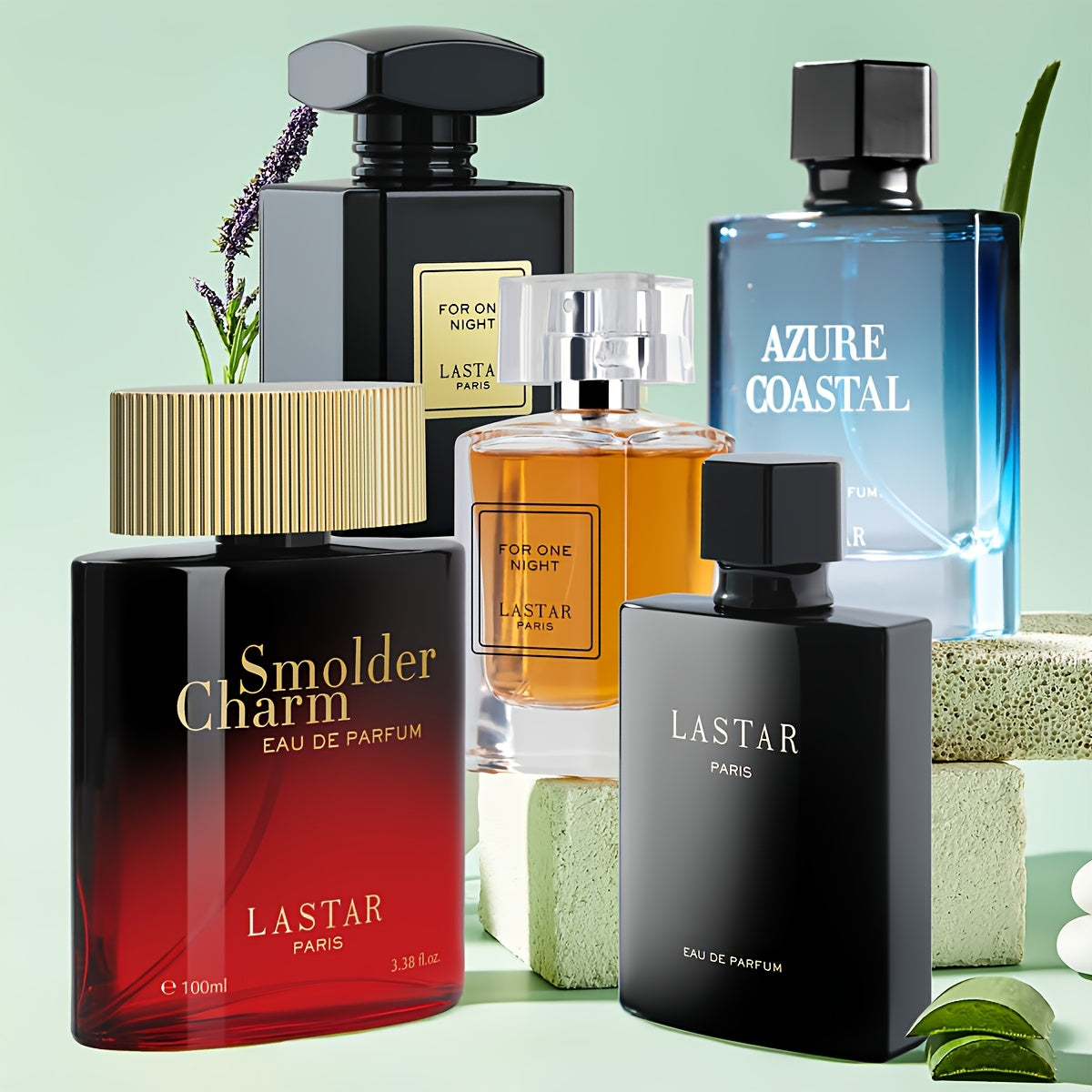 Men's Cologne Gift Set Amber Sandalwood Fragrance – 50ml/55ml/100ml Long-Lasting Eau de Parfum for Men, Week Variety Perfume Box, Perfect Christmas Birthday Gift for Him