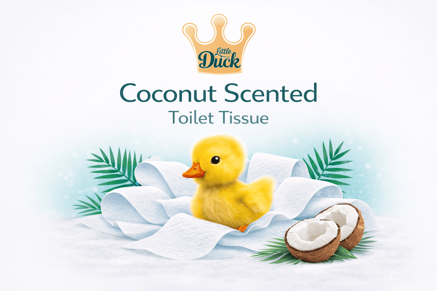 18 Rolls Toilet Paper – Coconut Scented Bulk Pack – Soft & Strong 3 Ply – Fresh & Long Lasting