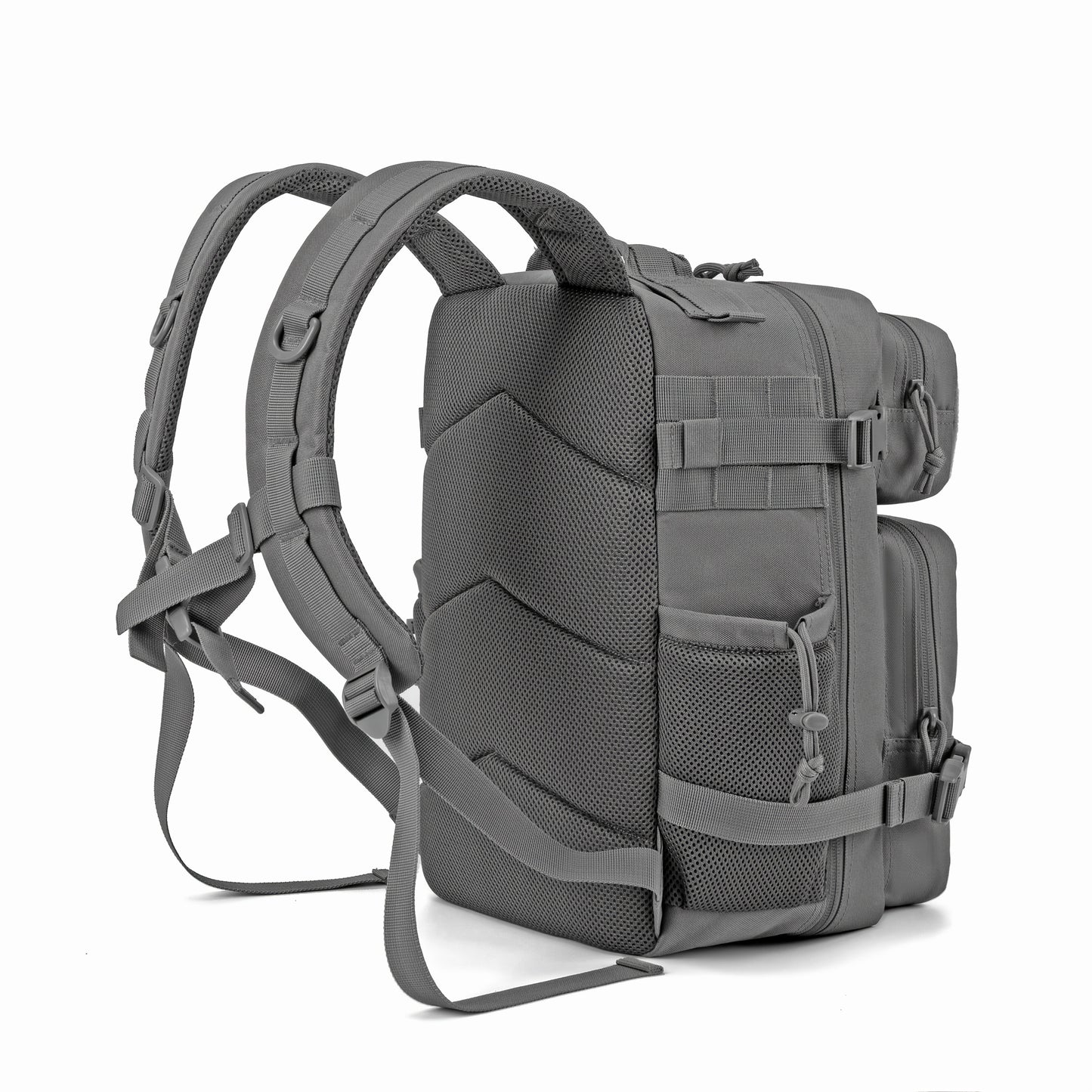 25L Black Outdoor Tactical Backpack, For Men/women, Camping Hunting Trekking Sport Bag, Outdoor Survival Bug Out Bag, School Rucksack Hiking With Bottle Holder