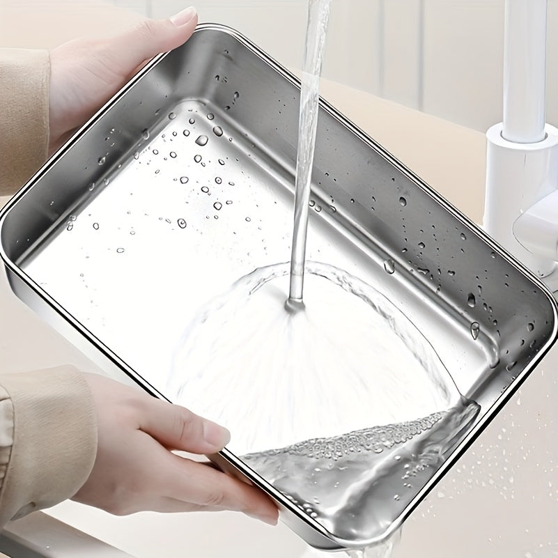 6/3pcs Stainless Steel Food Storage Containers Leak-Proof, Stackable, Space-Saving - Heavy-Duty Stainless Steel Construction, Airtight Lid for Freshness - Ideal for Meal Prep, Fruits, Meats, Veggies, Leftovers, Fridge, Freezer, Pantry