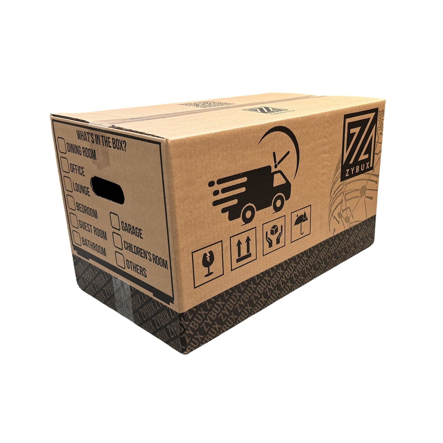 Large Strong Cardboard Moving Boxes 52x30x30cm Double Wall Removal Boxes with Carry Handles & Checklist – Pack of 5/10/20/40 for Moving House & Storage