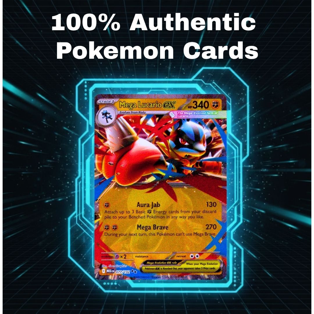 Mega Pack Pokémon : 101 Trading Cards Game Pokemon - 1 Mega EX 100% Guaranteed Included - ENGLISH VERSION - Mega Rare Pack / Great Value