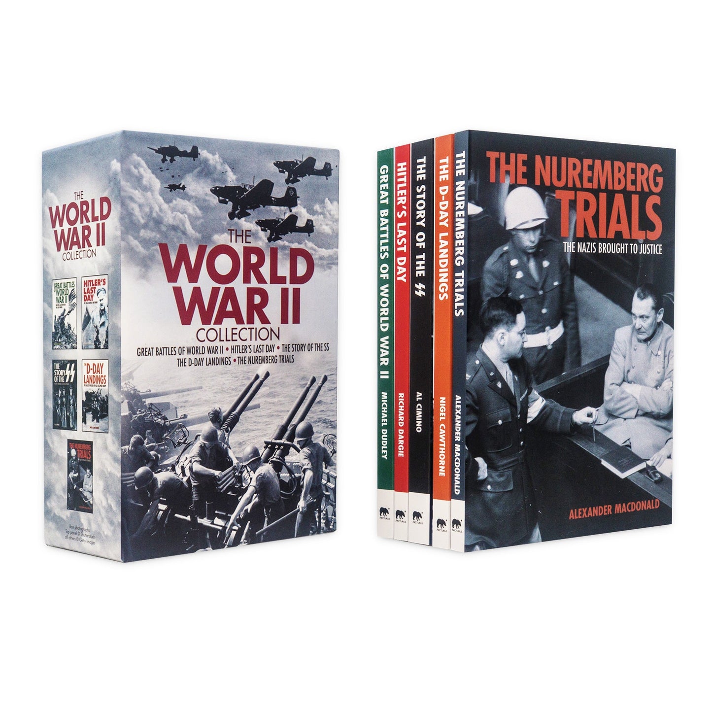 The World War II Collection 5 Books Set (The Nuremberg Trials, The D-Day Landings, The Story of the SS, Last Day, Great Battles of World War 2)