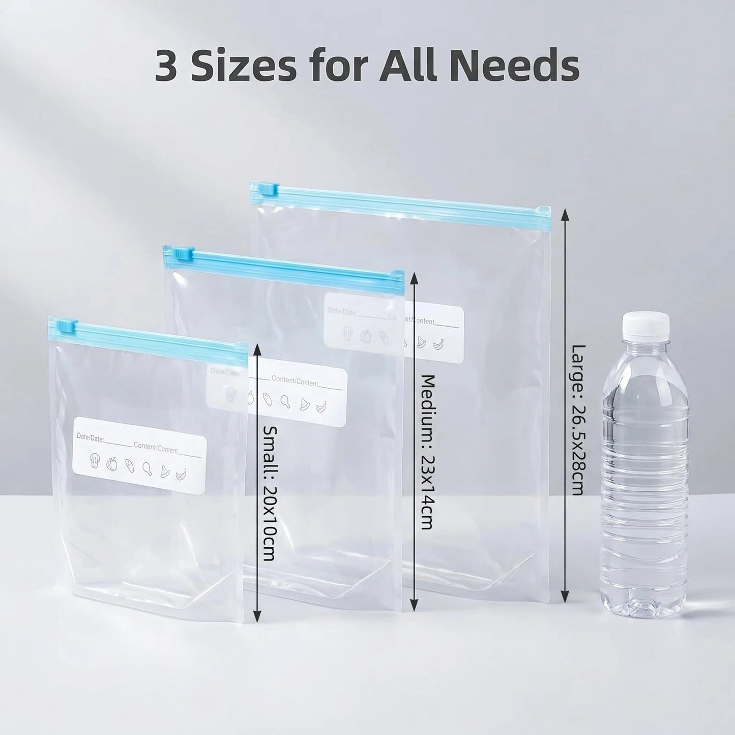 120pcs Reusable Food Storage Bags with Zipper, Leak-Proof & Airtight Kitchen Freshness Bags - Ideal for Food Preservation, Reusable Produce Bag