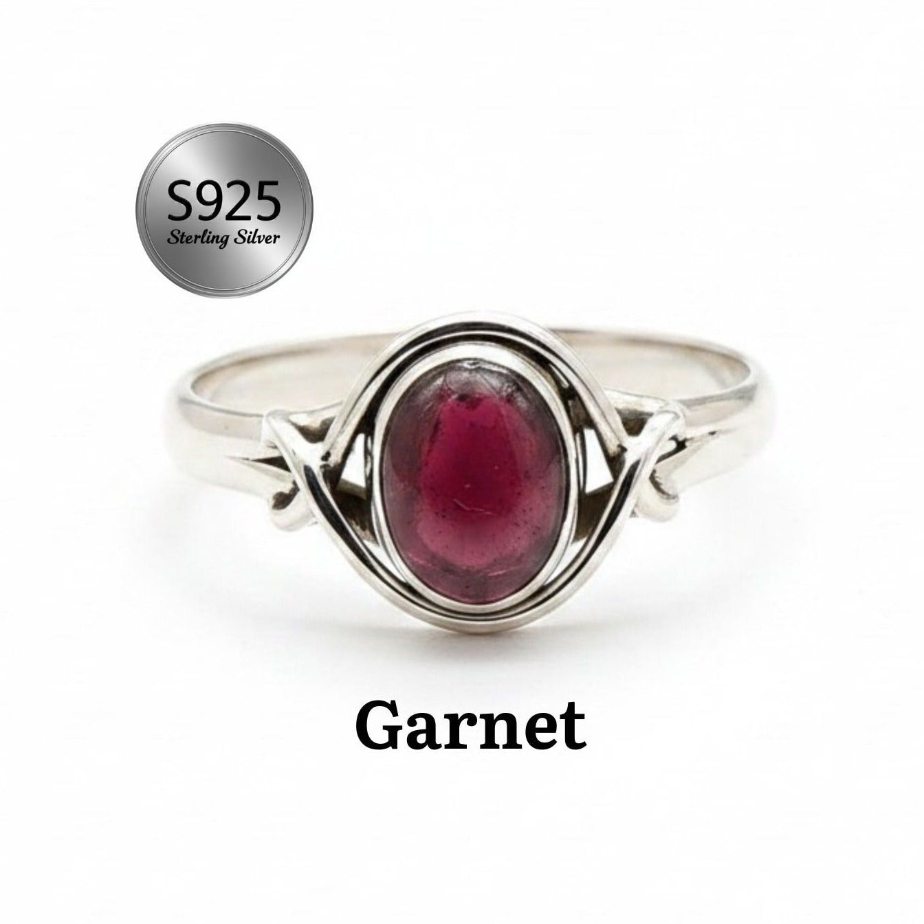 925 Sterling Silver Natural Gemstone Designer Ring~ Natural Gemstone Ring ~ Amethyst, Labradorite, Rainbow Moonstone, Carnelian, Malachite, Gift For Birthday
