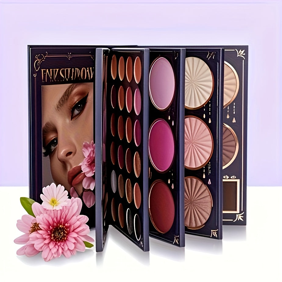 Women'S Makeup Set, 21pcs Full Kit Including Foundation, 18-Color Eyeshadow Palette, Lipstick And Eyebrow Pencil, Perfect Halloween And Christmas Makeup Gift Set for Girls, Women'S Complete Makeup Collection