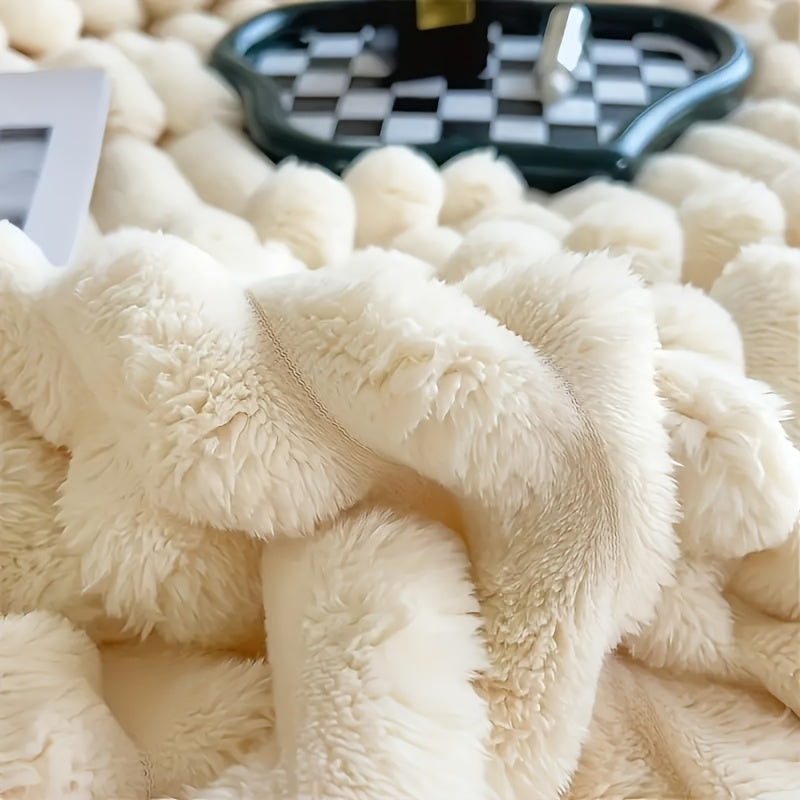 Thick, Soft And Comfortable Blanket, Warm Blanket, Nap Blanket, Air Conditioning Blanket, Office Outdoor Camping Gift Blanket, Suitable for All Seasons, New Year'S Gift Blanket