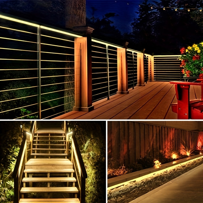 AC 220V 230V LED Strip Lights, 120leds/m 7W/meter Flexible Indoor Lighting Lamp, Led Ribbon Adhesive High Brightness, White Or Warm White For Kitchen, Garden, Home Room Decoration, With UK Power Plug And Switch