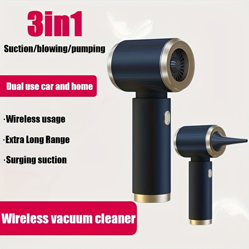 Wireless Handheld Vacuum Cleaner - Vacuum Appliance, Car Vacuum, Wireless Handheld Car Vacuum, 3-in-1 Portable Powerful Vacuum Cleaner (Suction/Blast Pumping), Vacuum Accessories, Cleaning Accessories
