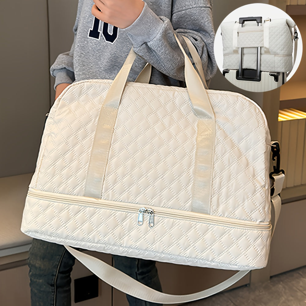 Lightweight Approved Carry-On Cabin Bags, Shoe Compartments And High-Quality Polyester for Women, Business Travel, Commuting, Weekend Vacations And Travel Luggage