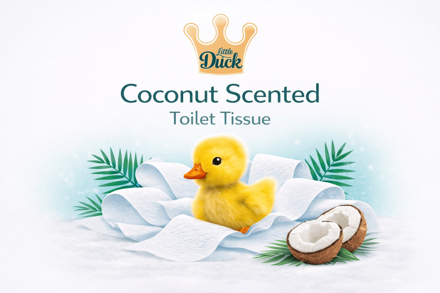 Coconut Scented Toilet Rolls 18 Pack – Soft Strong 3 Ply Toilet Paper with Fresh Fragrance for Home Bathrooms | Absorbent & Gentle, Everyday Value Bulk Pack