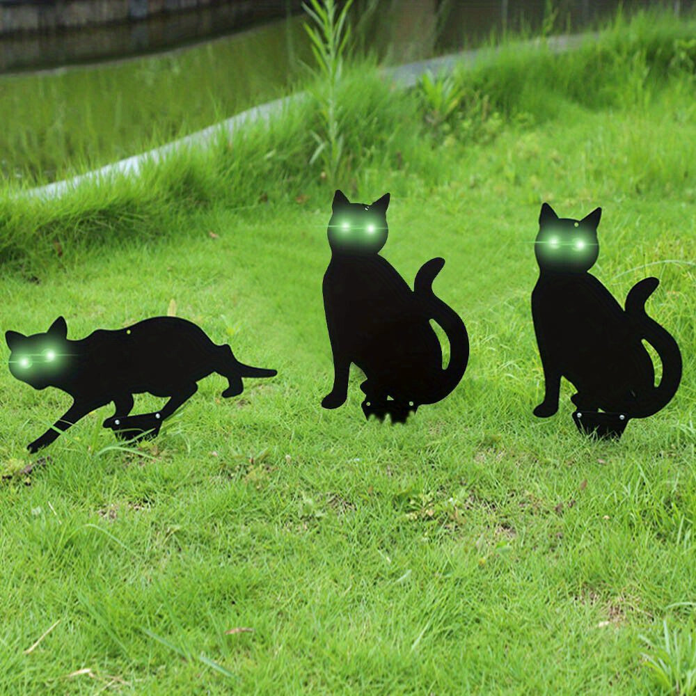 3pcs GARDEN PEST DETERRENT REPELLENT SCARER NUISANCE CONTROL FOX SCARE CAT
