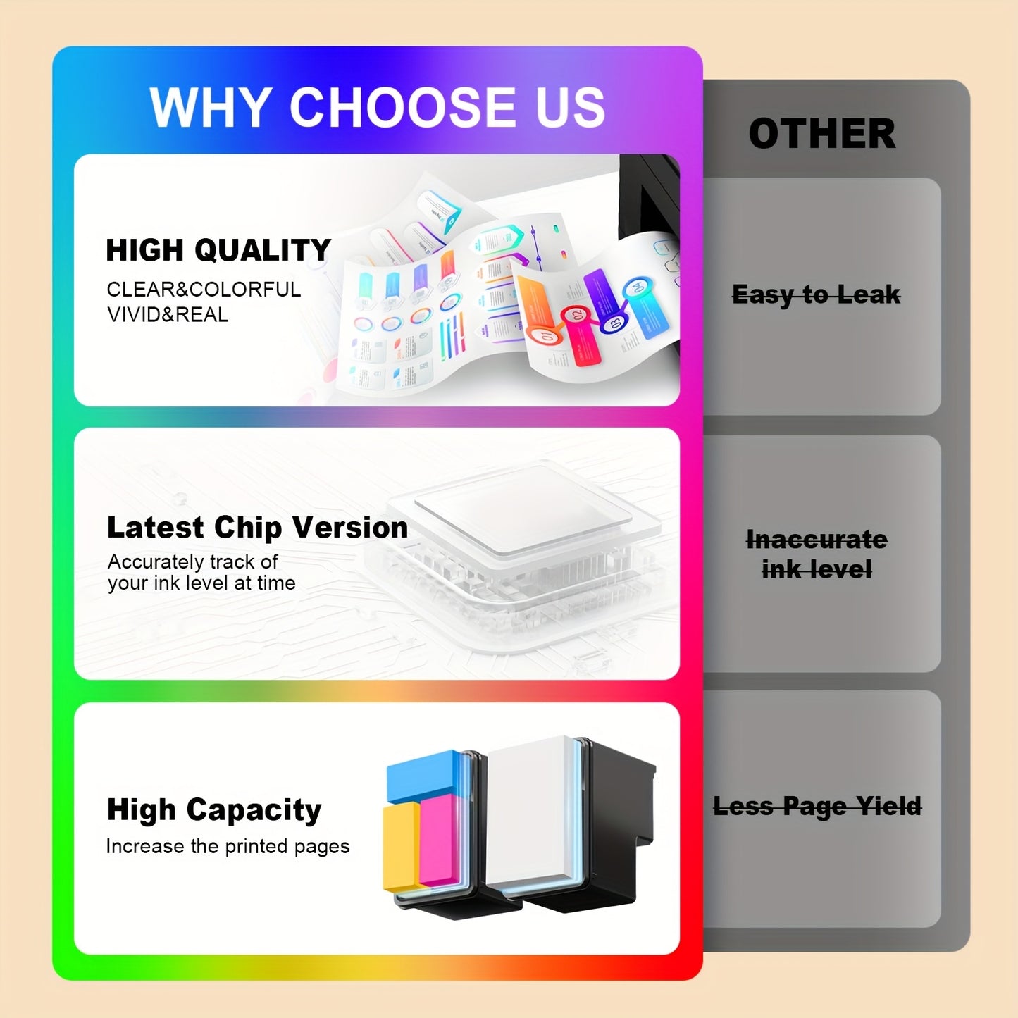PG545XL CL546XL Ink Cartridges Replacement for PG545XL Black CL546XL Color TS3355 TS3350 TS3150 MG3050 MG2950 TR4550 TR4650 MX495 Printers