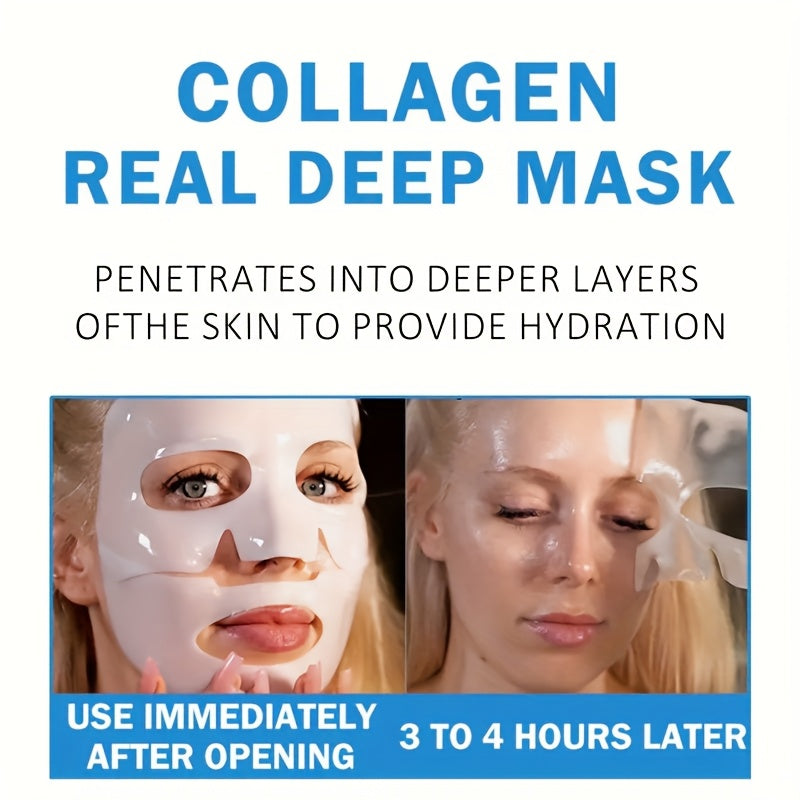 4pcs Instant Lifting Collagen Mask, Highly Moisturizing And Locking in Moisture, Firming, Smoothing And Brightening Skin, One in The Morning And Evening, Making Your Skin Look More Youthful, Day And Night Mask, And Skincare