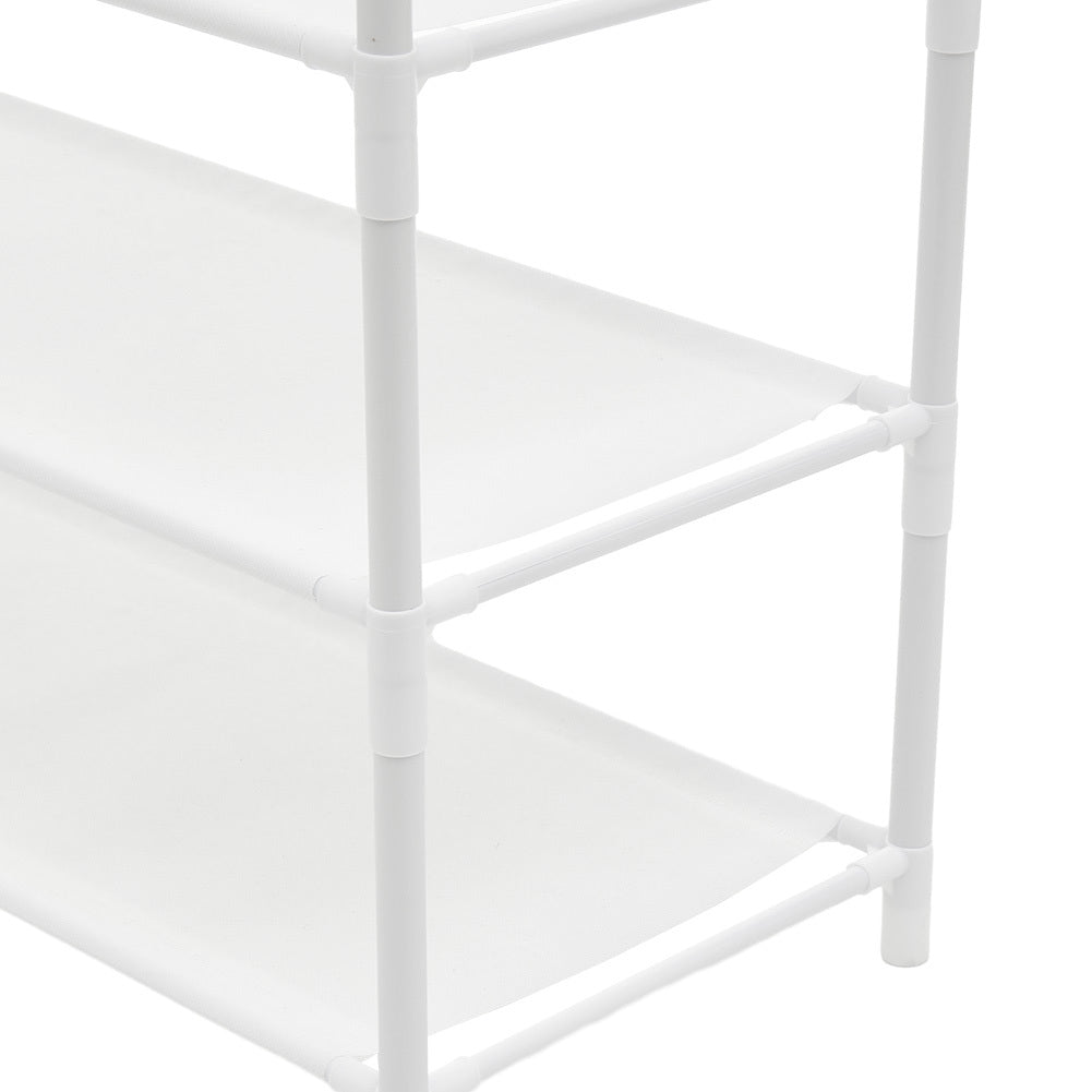 Metal Clothing Rail Rack, Multi Fucntional Coat Hat Stand With Shoe Rack Non Woven Fabric Shelves, Entryway Hall Tree with Bench and Shoe Storage Clothes Rack Hanging Rail Coat Hanger Home Freestanding Coat Rack Hanging Clothes Rack for Clothes, Coats, Sk