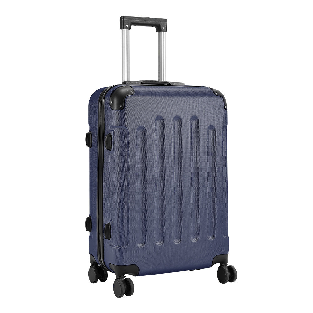 20" Suitcase Lightweight 4 Wheel Spinner Hard Shell ABS Luggage Hold Check in Travel Case Cabin Suitcase Carry On Suitcase, Hard Shell Suitcase with 4 Wheels Cabin Luggage Blue B