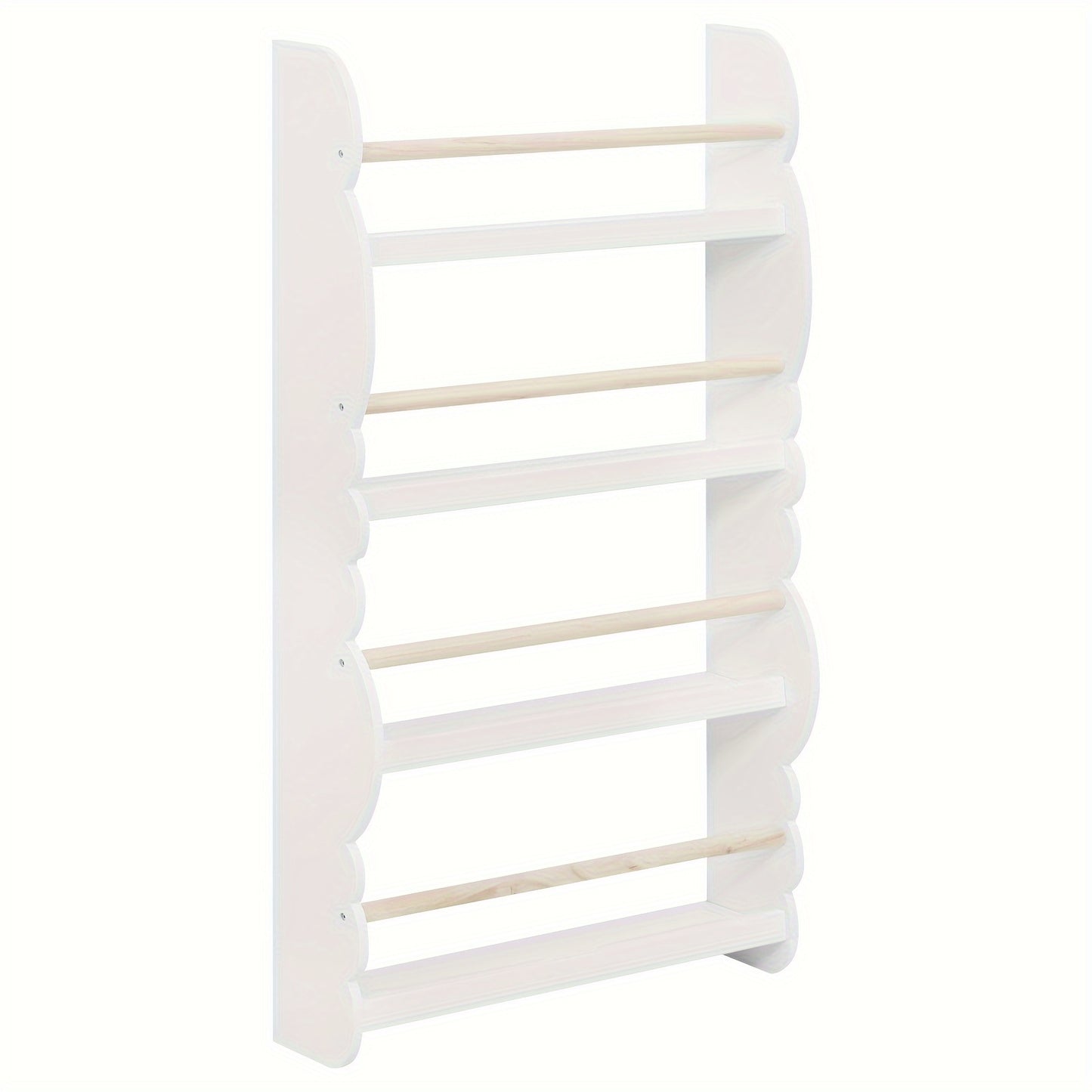 Green Cubby Bookshelf Ledge Freestanding – Pine E1 MDF Book Organiser Display Shelf for Kids Bedroom, Nursery, Living Room & Home Office | Children's Bookcase