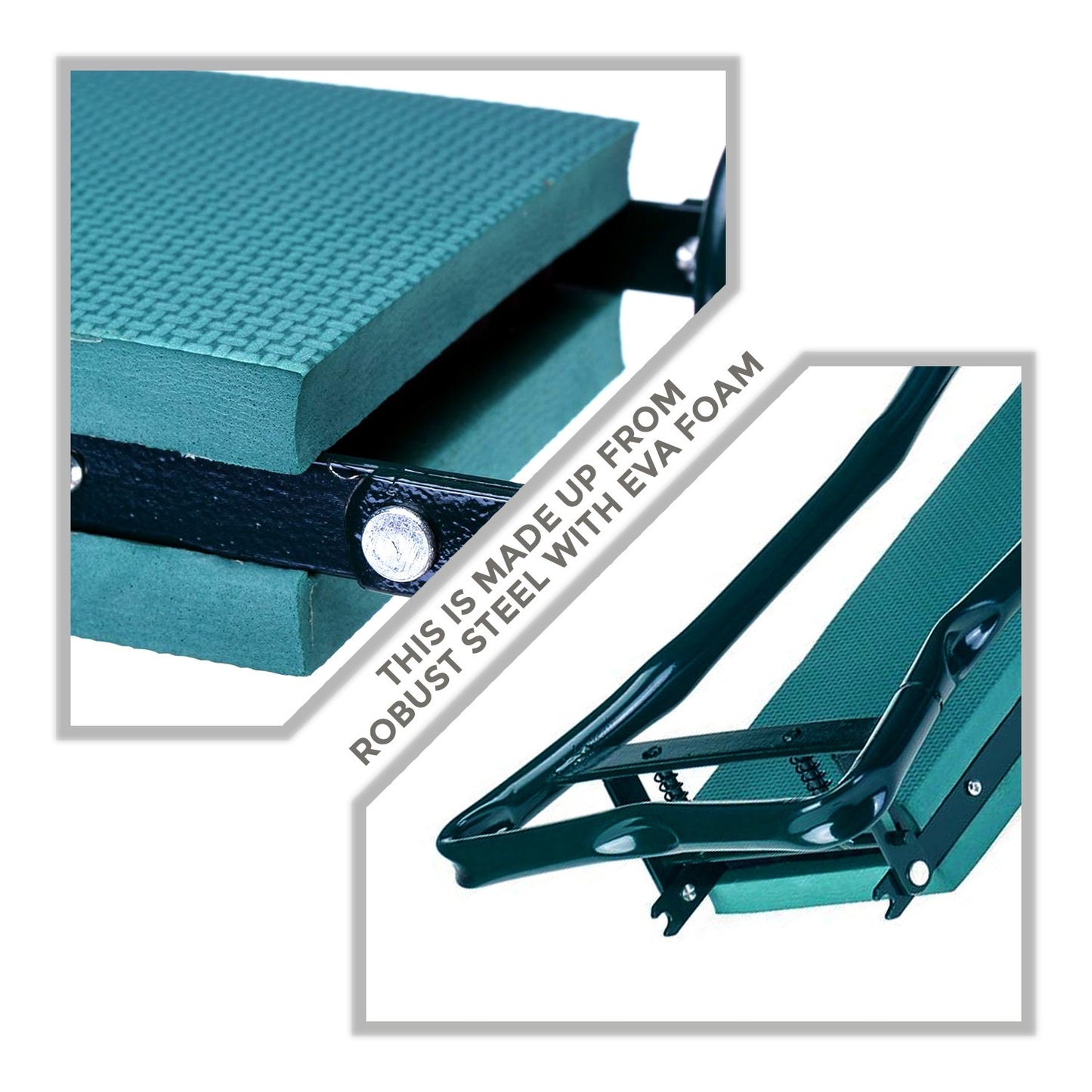 Garden Kneeler with Handles,2-in-1 Soft Foam Kneeling Pad,Portable Kneeler Seat With Removable Tool Pouch, Folding Padded Garden Kneeler, Lightweight Gardening Stool Garden Kneeling Bench for Gardening