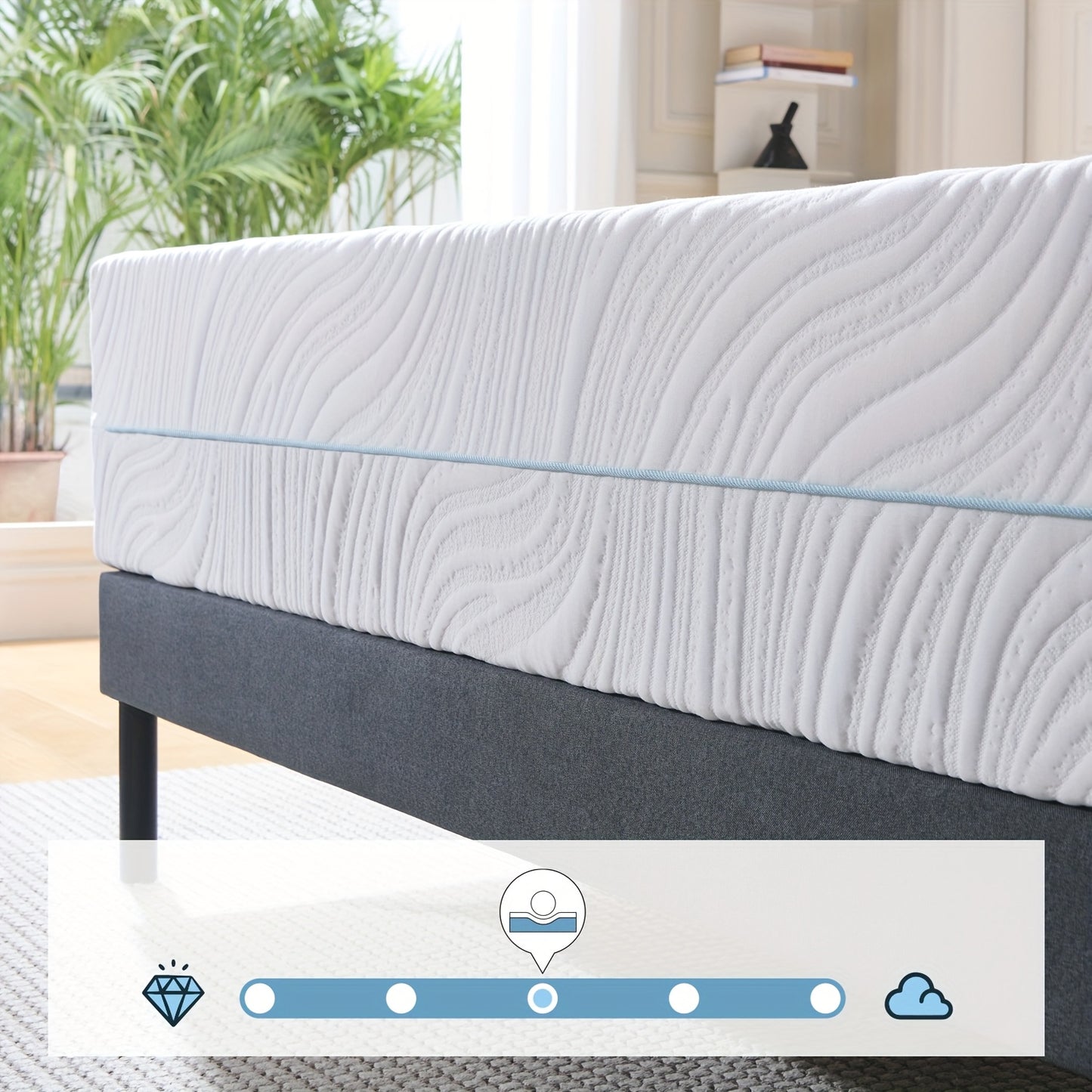 Memory Foam Mattress Single Small Double Double 15cm 18cm 20cm Depth Soft Comfortable Medium Firmness Optimal Body Support Sleep