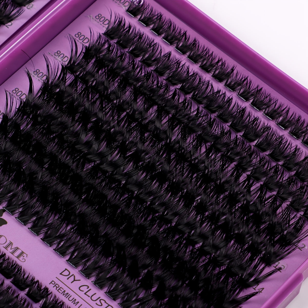 621/800pcs D Curl Individual Eyelash Clusters with Bond And Seal, Tweezers, Brush Set Beginner Friendly, High Capacity Eyelash Book Suit for Different Makeup Beauty, Long Lasting Dense False Eyelashes, Gift for Women Lash Clusters Kit