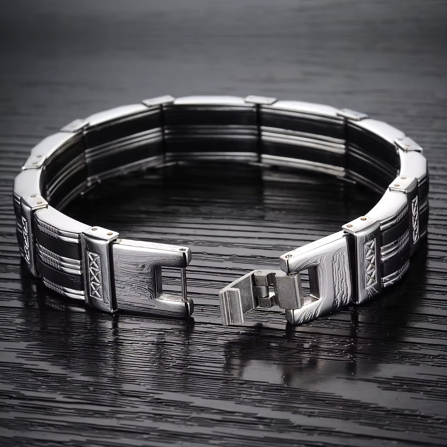 European and American Style Jewelry, Fashionable New Men's 304 Stainless Steel Bracelet, Student-style Gift