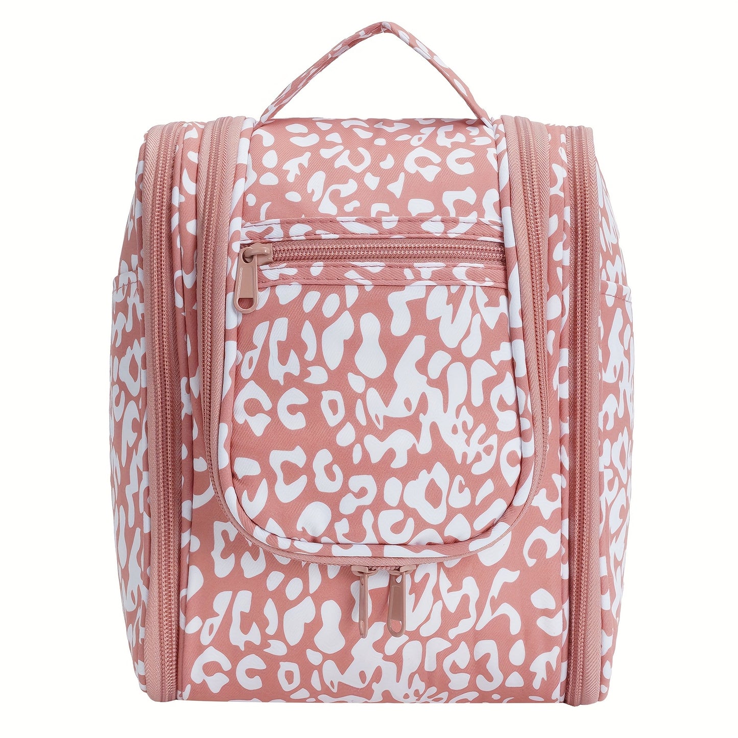 Hanging Toiletry Bag Women Large Capacity Travel Makeup Bag Organizer Bag with A PVC Compartment for Essentials Accessories Shampoo Cosmetics Toiletries Roomy Cosmetic Pouch Vanity Essential Toiletry Bag for International Travel Valentine's Day Gifts