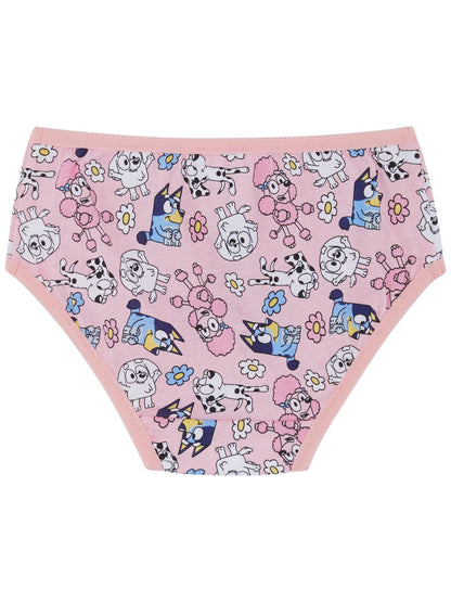 Bluey Five Pack Girls 100% Cotton Bingo Briefs
