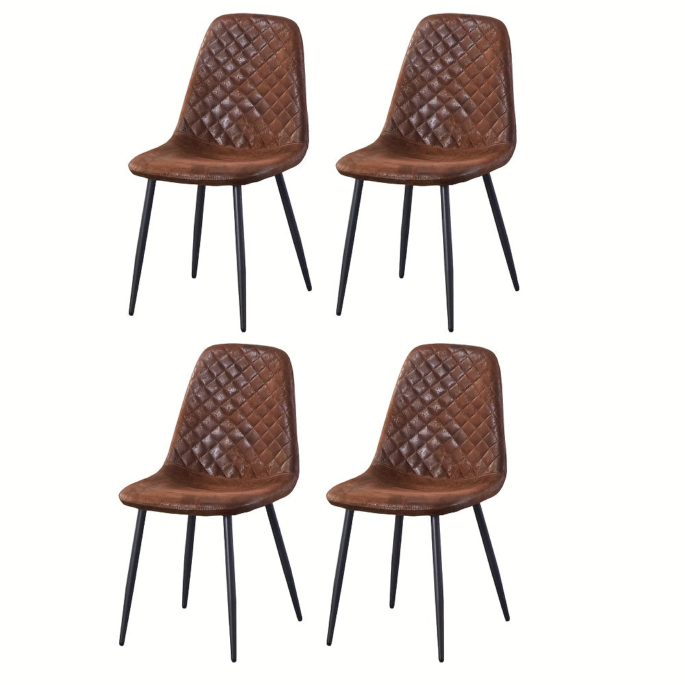 A Set of 2 Or 4 Velvet Dining Chairs with Metal Legs, Fabric Upholstered Seats, Modern Style Dining Chairs, Living Room Side Chairs
