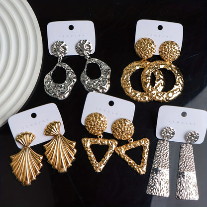 10Pairs/Lot Fashion Korean Lady Long Tassel Hook Earrings, European American Style Earrings Hollow Butterfly Leaf Earrings, Versatile Daily Party Gifts Random Style, Without Box